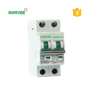 2 Pole Dc Breaker Dc MCB 2p 20a 32a 63a 550vd