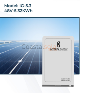 48V 5.32kWh Lithium Iron Phosphate (LiFePO₄) Battery-Inverex